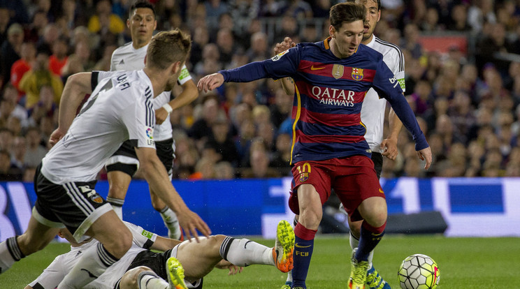 Messi gólja ezúttal pontot sem ért a Barcának / Fotó: AFP