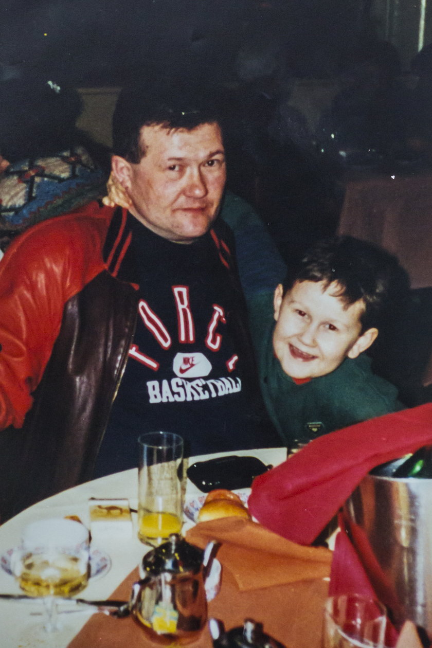 Wojciech Ruminkiewicz z synem Olkiem