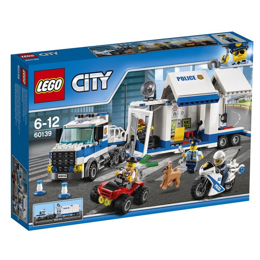 KLOCKI LEGO CITY POLICE MOBILNE CENTRUM DOWODZENIA 60139