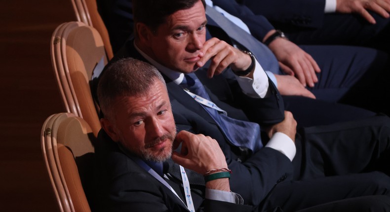 Russian billionaires and businessmen Andrei Melnichenko (left) and Alexei Mordashov saw gains in their wealth in the last year.Getty Images