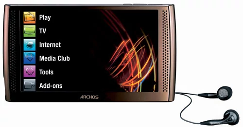 Urządzenie Archos 7 trudno nawet nazwać odtwarzaczem MP3 - to po prostu zminiaturyzowany komputer. Ma dysk 160 lub 320 GB, dotykowy 7-calowy ekran, moduł Wi-Fi i obsługuje większość plików audio-wideo. Niestety, za urządzenie musimy zapłacić około 1650 złotych (wersja z dyskiem 160 GB)
