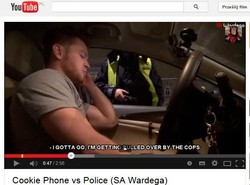 Wardęga znów wkręca policjantów. Mandat za ciasteczkowy telefon? [WIDEO]