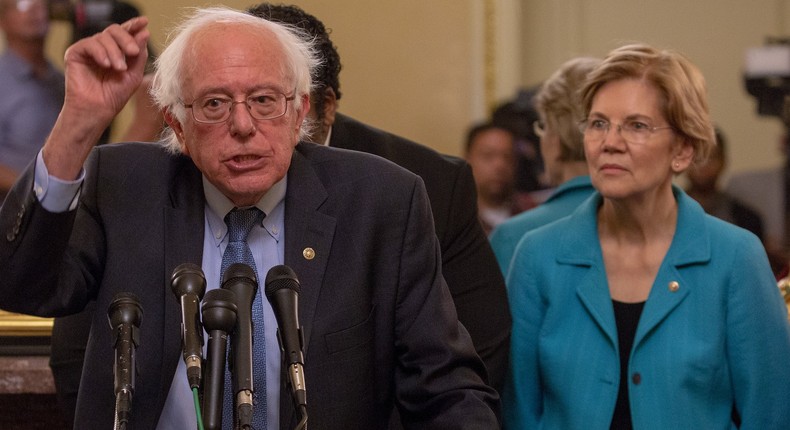 Bernie Sanders and Elizabeth Warren