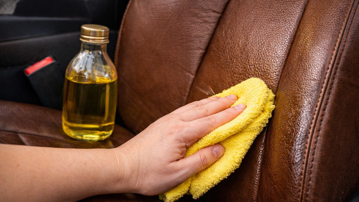 Maslinovo ulje za kožna autosedišta