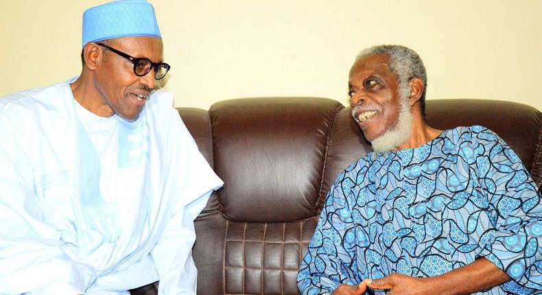 President Buhari and Chief Ayo Fasanmi