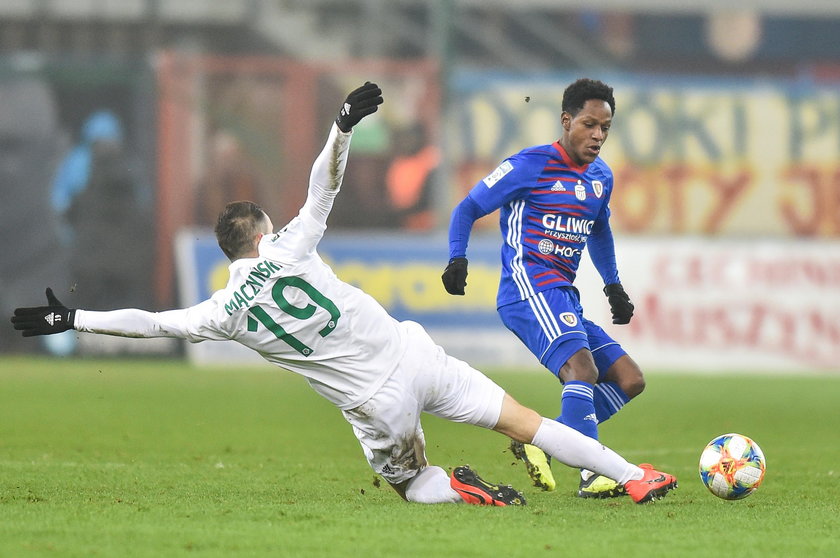 Pilka nozna. Ekstraklasa. Piast Gliwice - Slask Wroclaw.01.03.2019