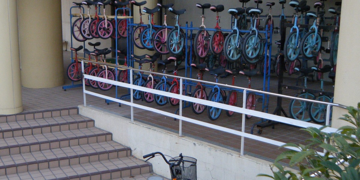 Japan's approach to education is perfectly summed up in its love of unicycles