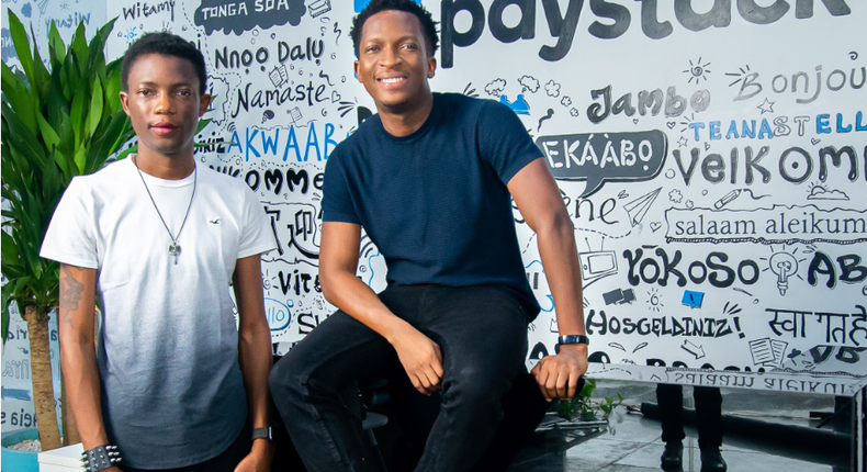 (R) Shola Akinlade, CEO at Paystack; (L) Ezra Olubi, CTO at Paystack