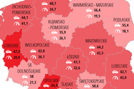 średnia prędkość pojazdów mapa