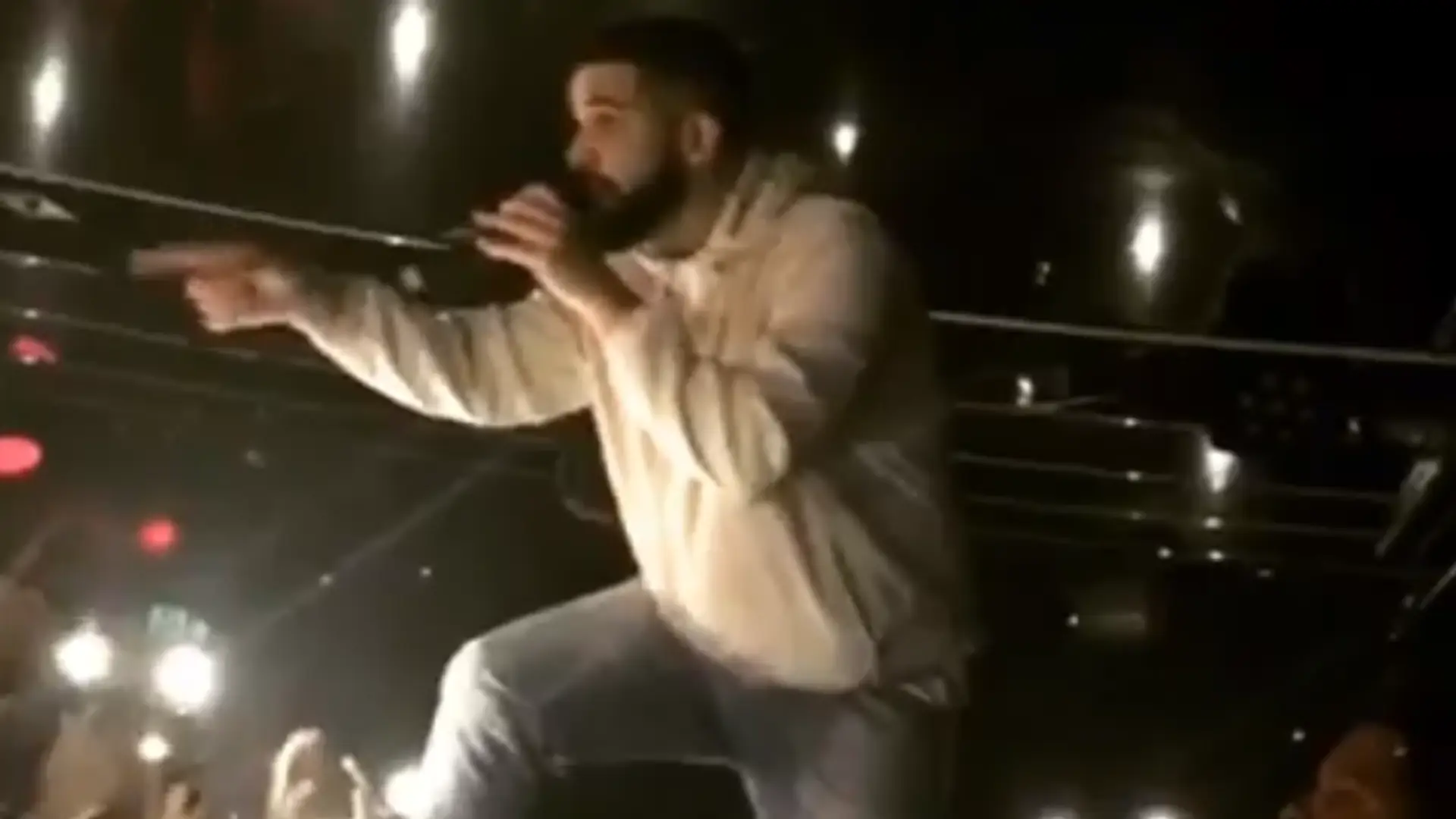 Drake do gościa obmacującego dziewczynę: Przestań, albo zejdę ci wpie***lić