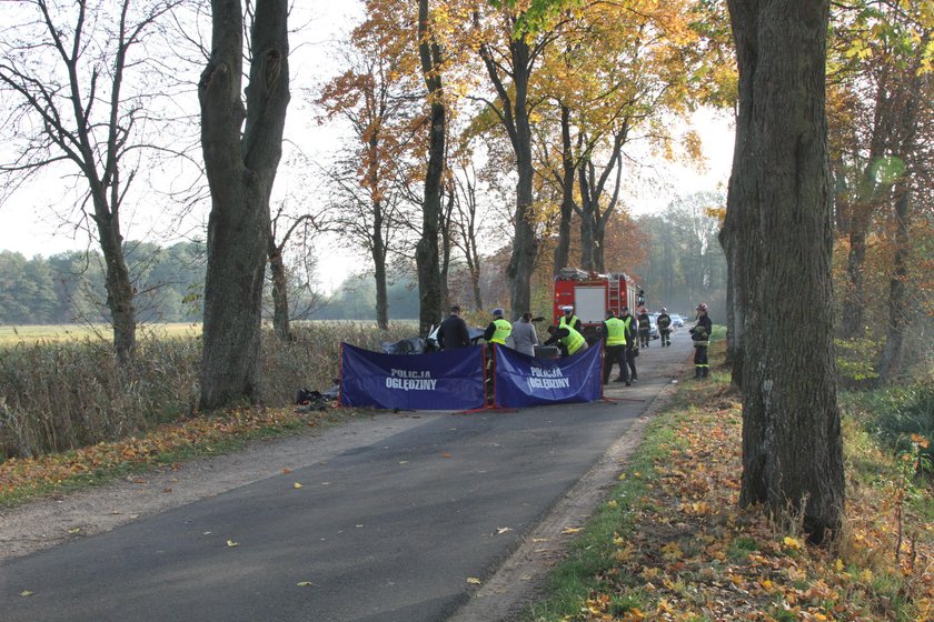 Nasutowo, wypadek, mercedes, policja