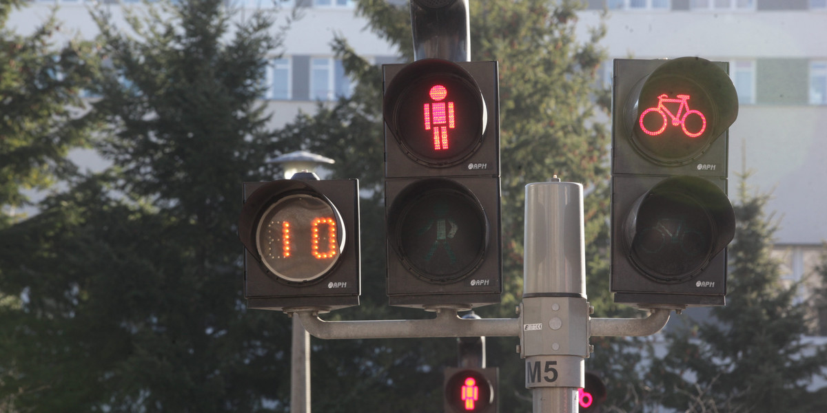 sekundniki skrzyżowanie światła gdańsk