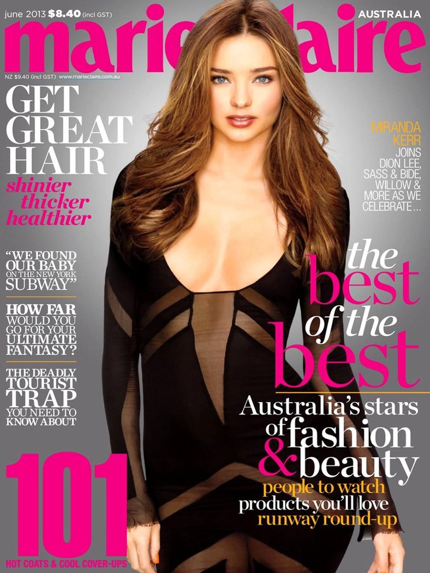 Miranda Kerr na okładce "Marie Claire"