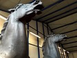 Two recovered bronze sculptures made for Adolf Hitler's imposing Reich Chancellery are stored in Bad Bergzabern