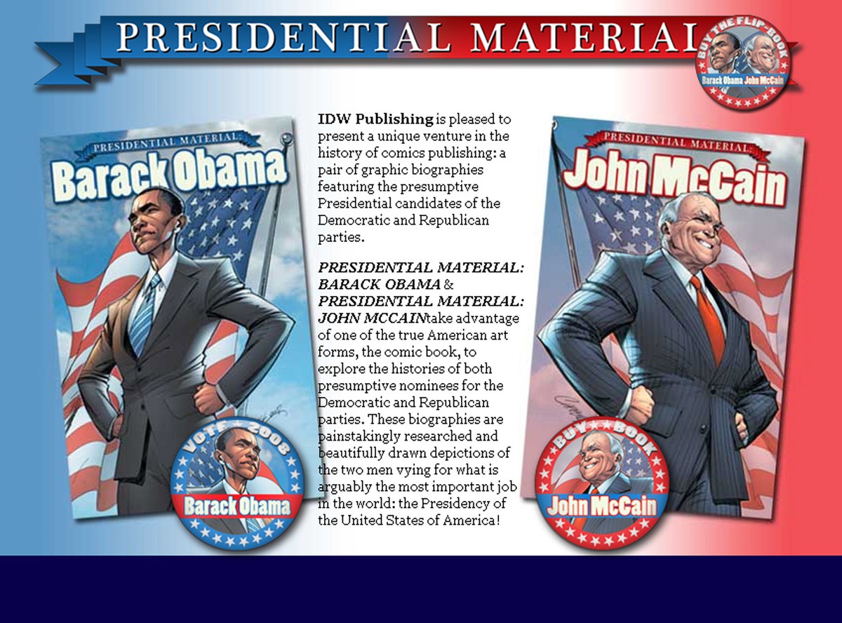 Obama i McCain jak superbohaterowie