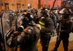 Policja w Tbilisi usunęła protestujących z alei Rustawelego