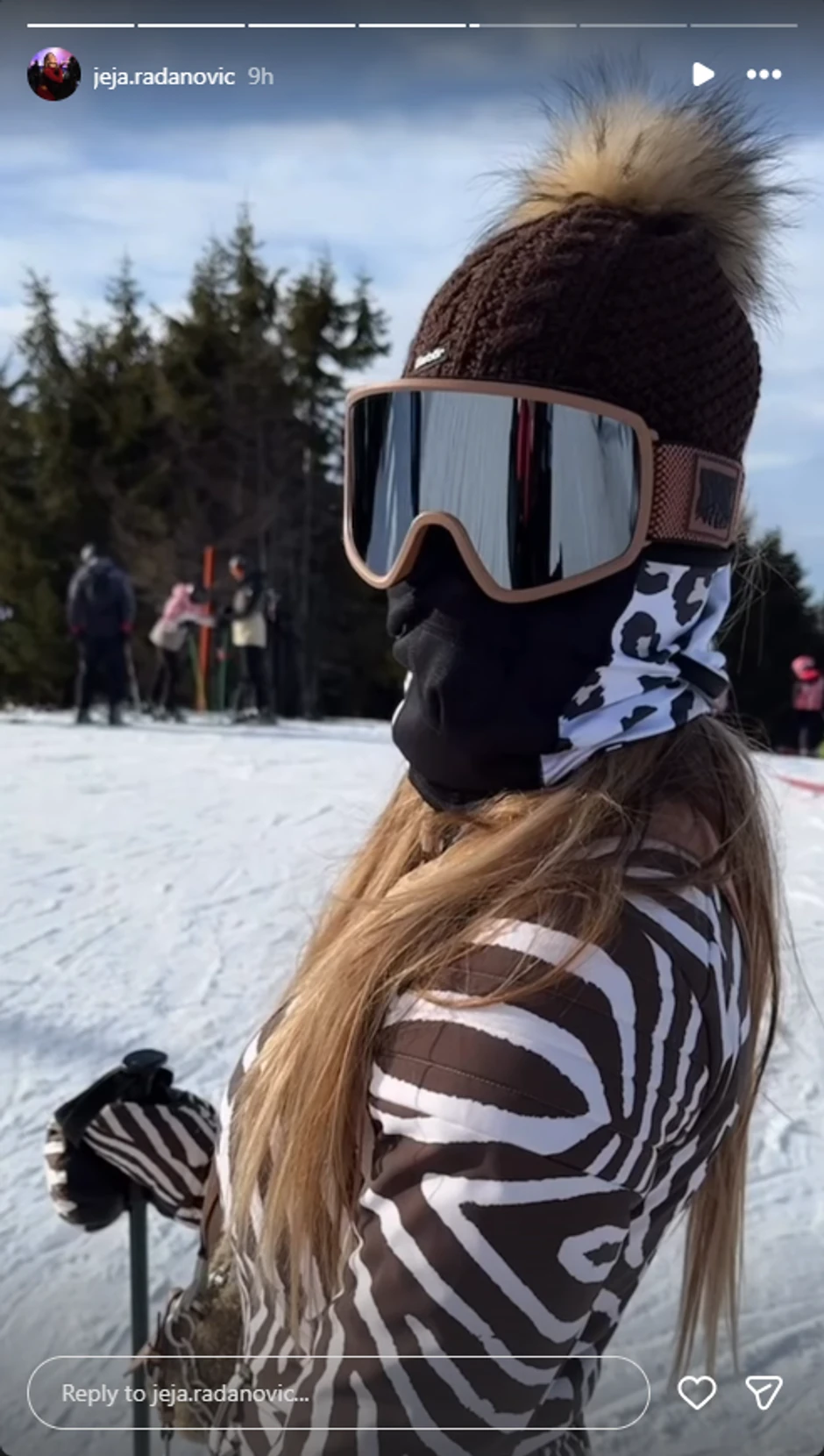 Jelena Radanović na skijanju