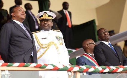 President Uhuru Kenyatta and DP Ruto at Jamhuri day celebrations