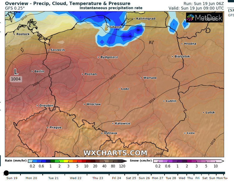 Temperatury w Polsce