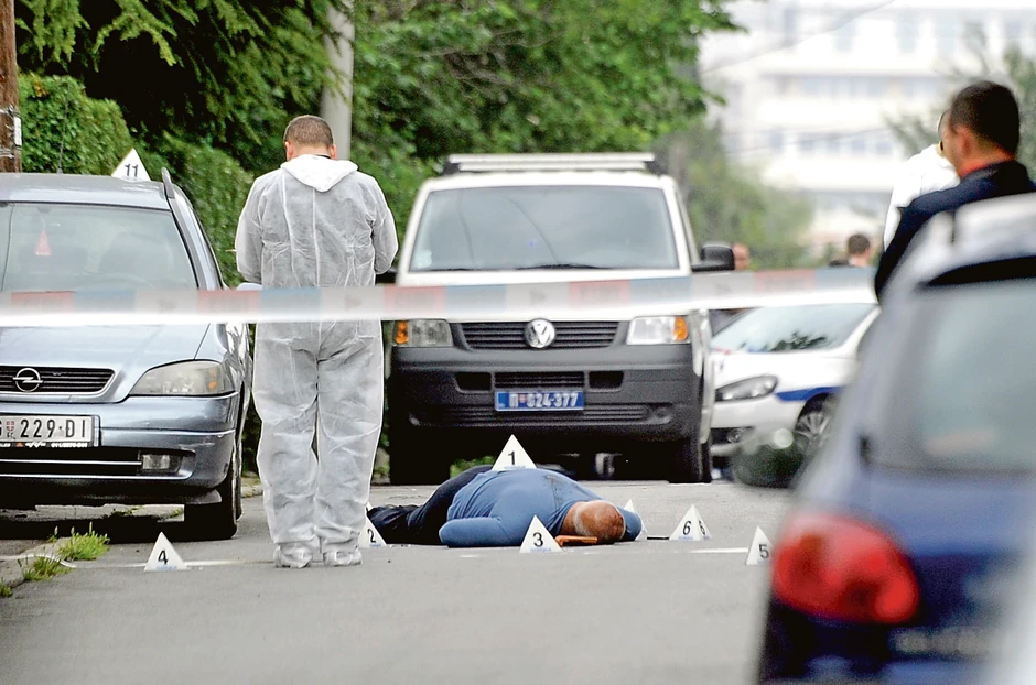 Uviđaj posle ubistva Teodora Gaćeše 2015.