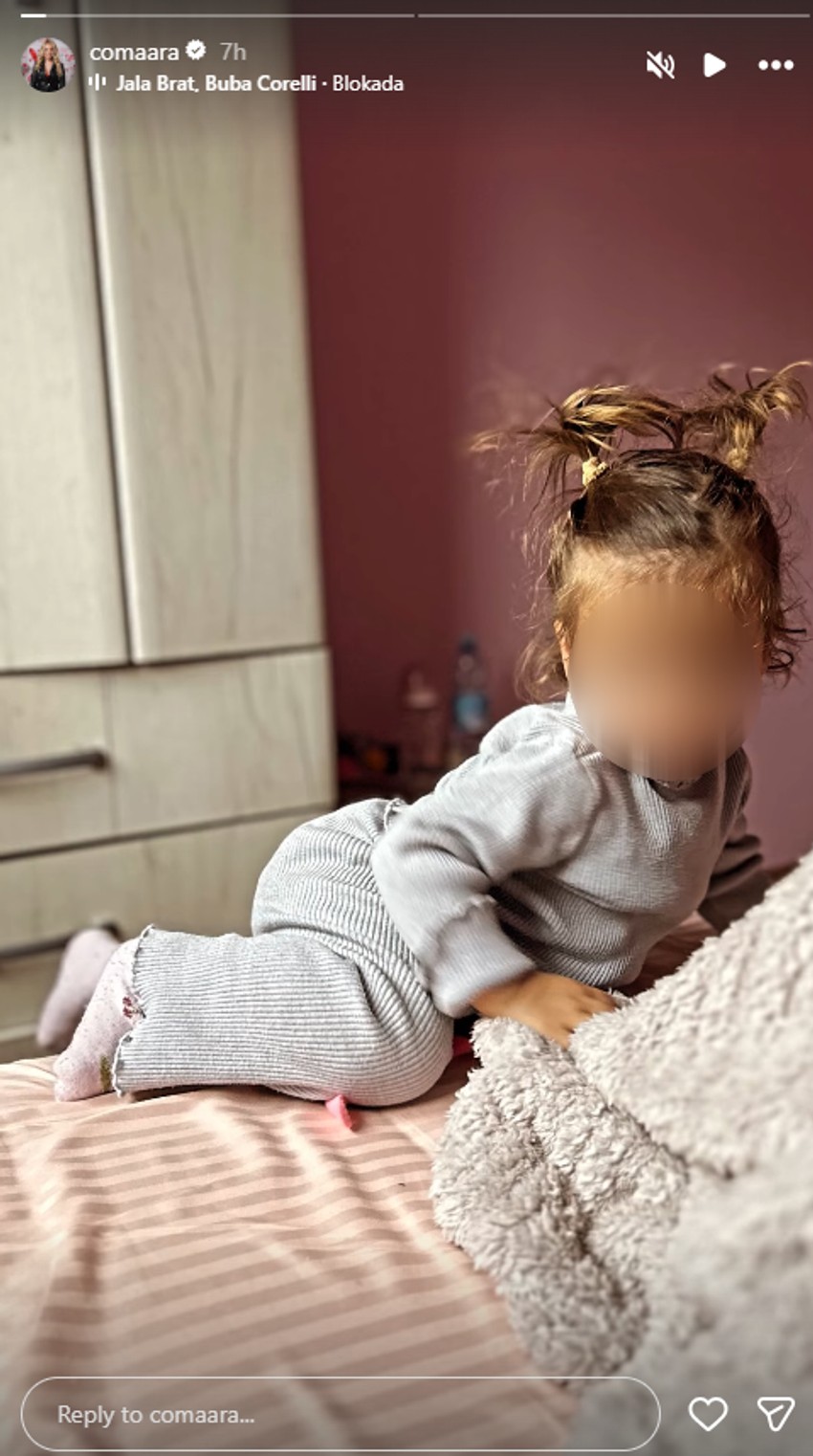 Milica pokazala ćerku Barbaru