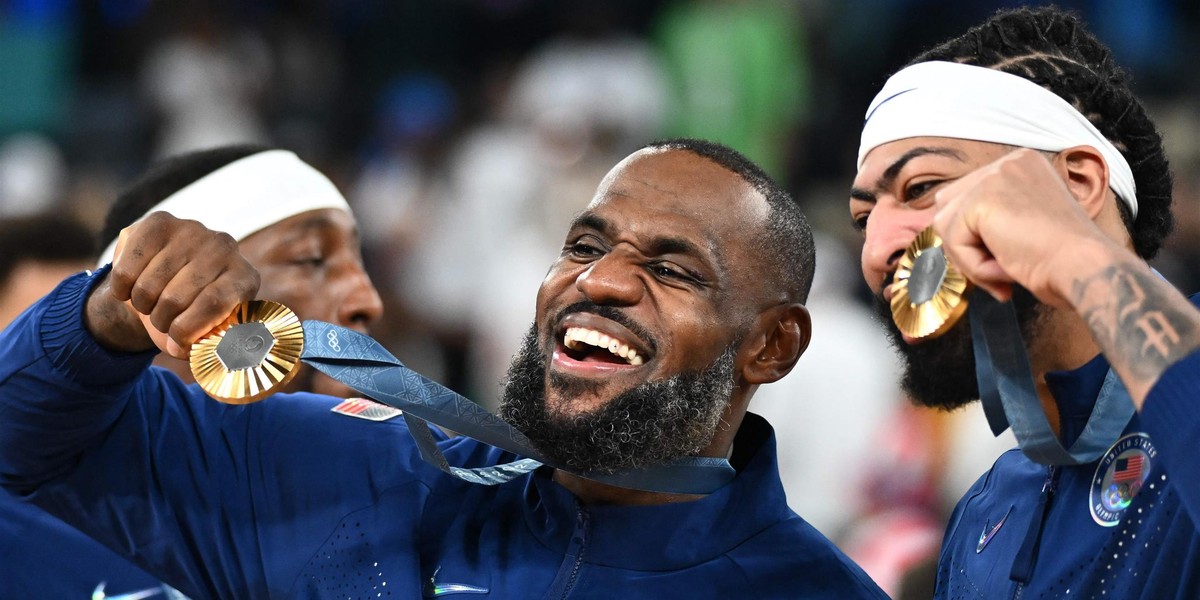 LeBron James ze złotem igrzysk w Paryżu