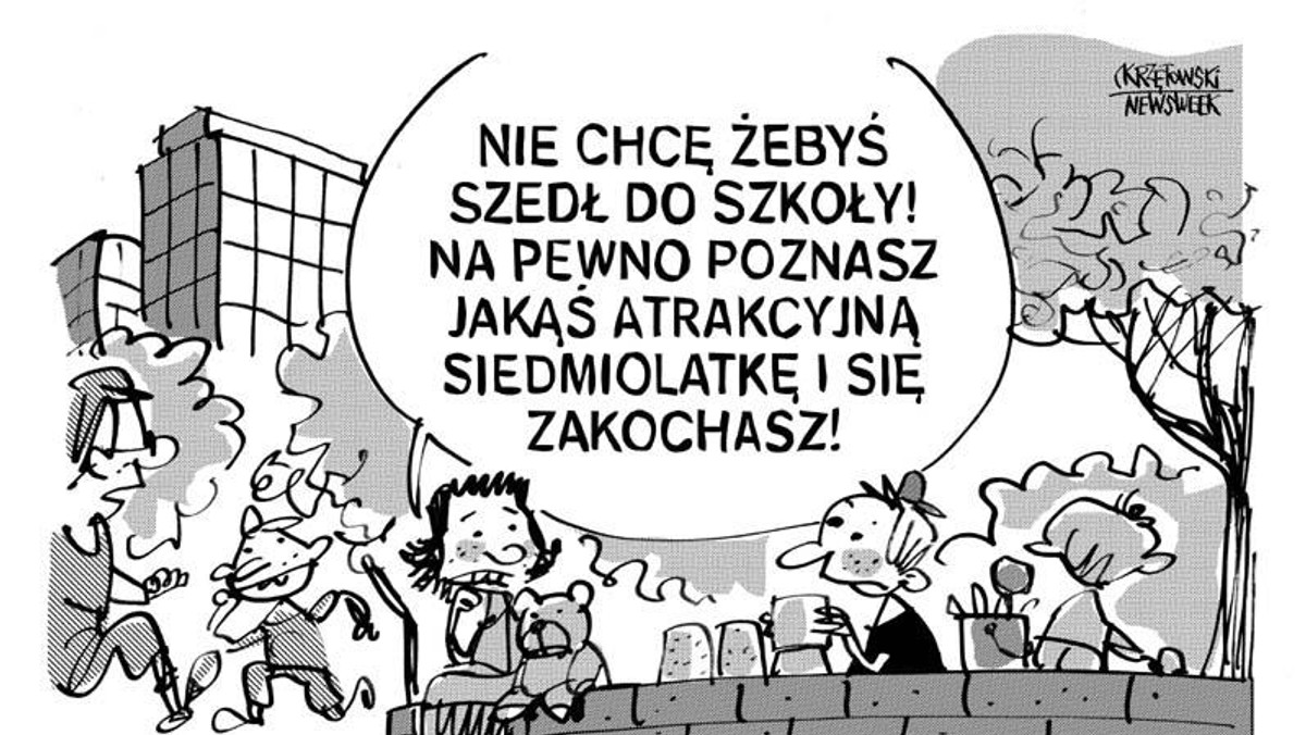 Atrakcyjna siedmiolatka przedszkole szkoła dzieci krzętowski