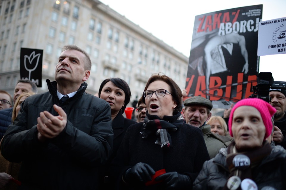 Międzynarodowy Strajk Kobiet: Warszawa, fot: PAP/Jacek Turczyk