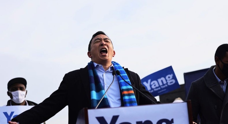 Yang, a former presidential candidate, is facing backlash over his comments on mentally ill and homeless people.
