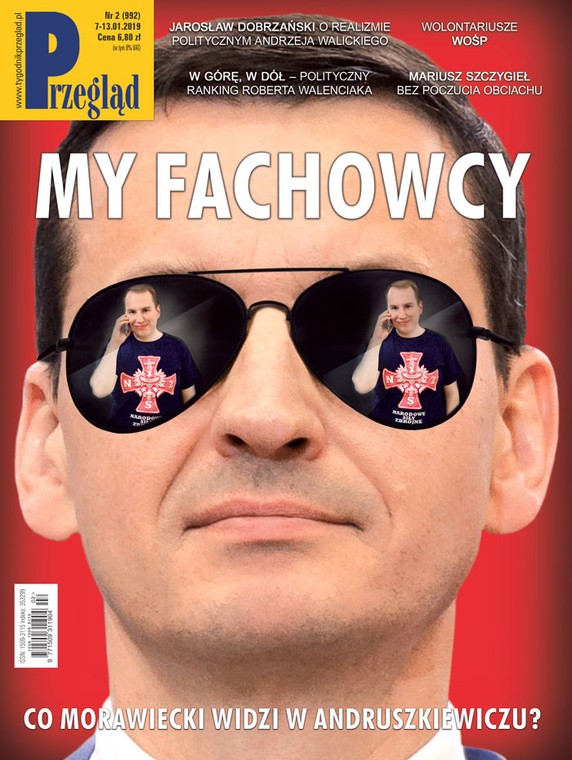 Najnowsza okładka magazynu "Przegląd"