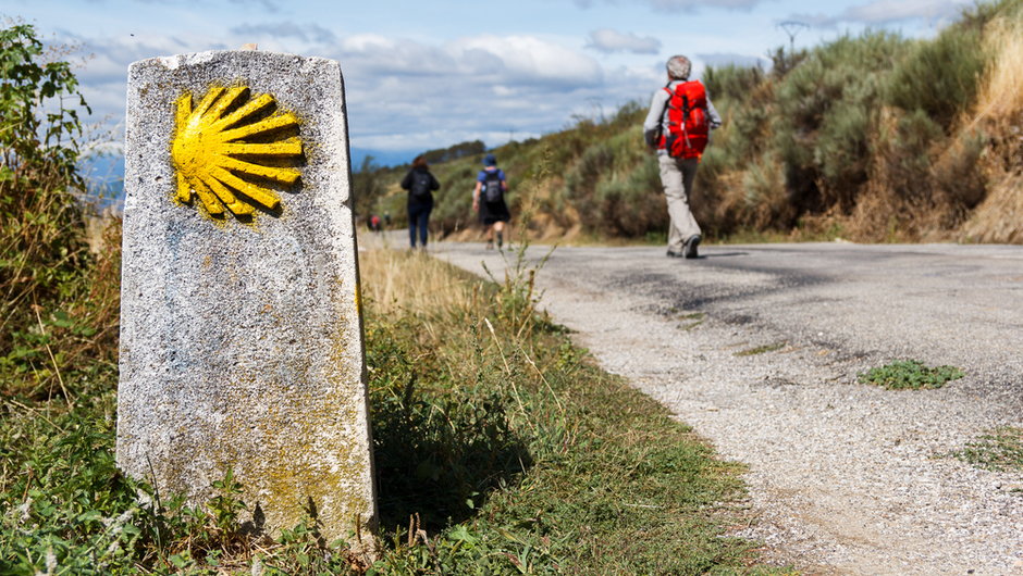 Droga do Santiago de Compostela na szlaku pielgrzymkowym