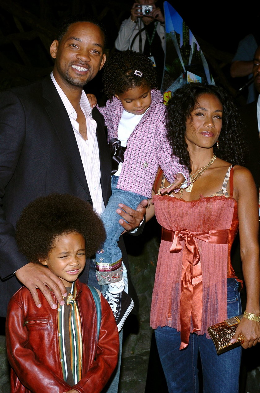 Will Smith, jego żona  Jada Pinkett Smith, syn Jaden Christopher i córka Willow Camille Reign