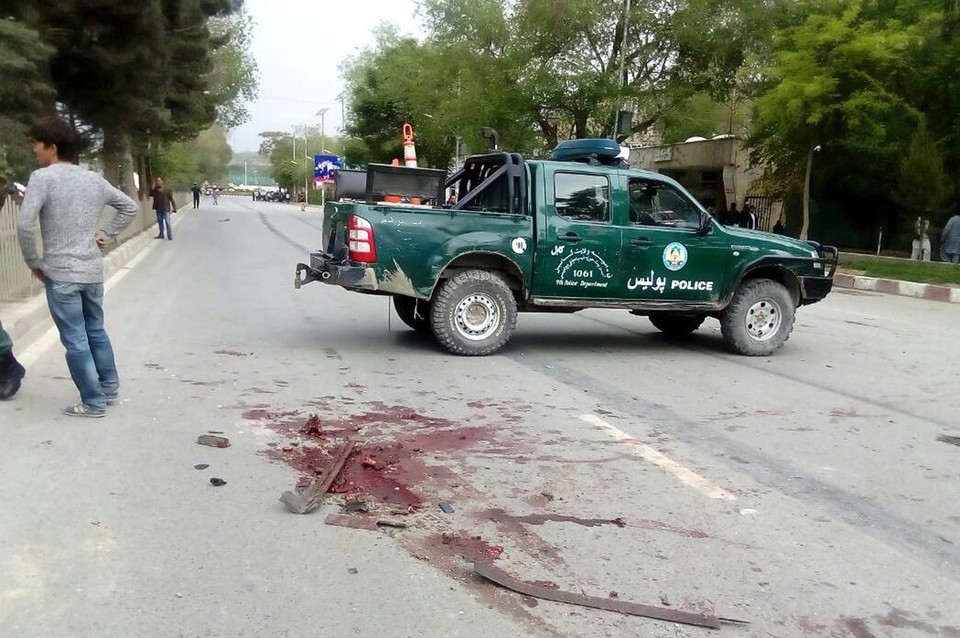 AFGHANISTAN SUICIDE BOMB BLAST (Suicide bomb blast targets NATO convoy in Afghanistan)