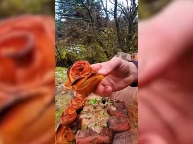 Recept sa TikToka: ruže od slanine i krompira i najukusnije meso