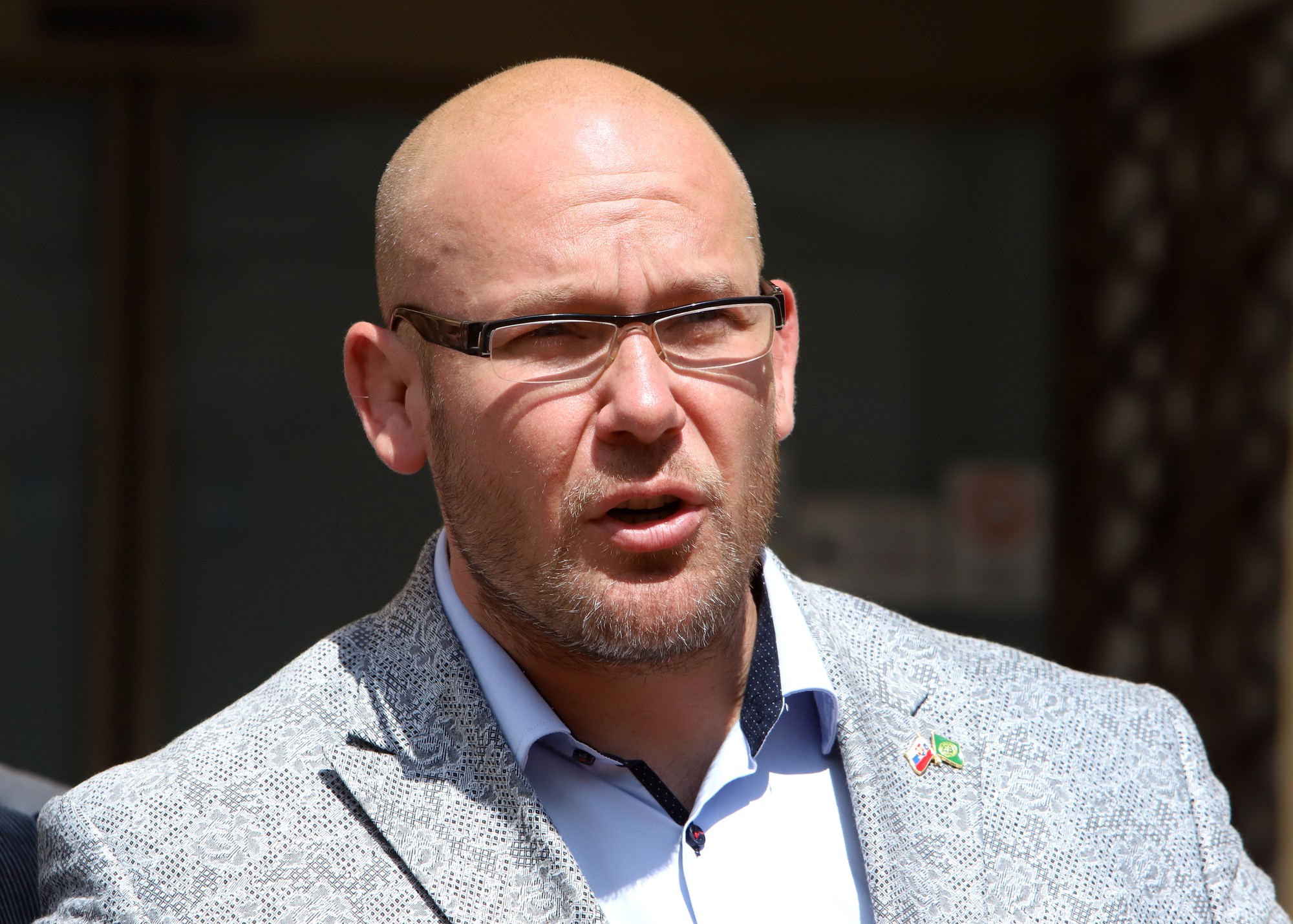 Kandidát na post predsedu Banskobystrického samosprávneho kraja (BBSK) Marek Kotleba.
