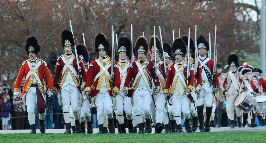 Rekonstrukcja bitwy pod Lexington z 1775 roku