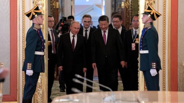 Xi Jinping i Władimir Putin. Fot. Kancelaria Prezydenta Federacji Rosyjskiej.