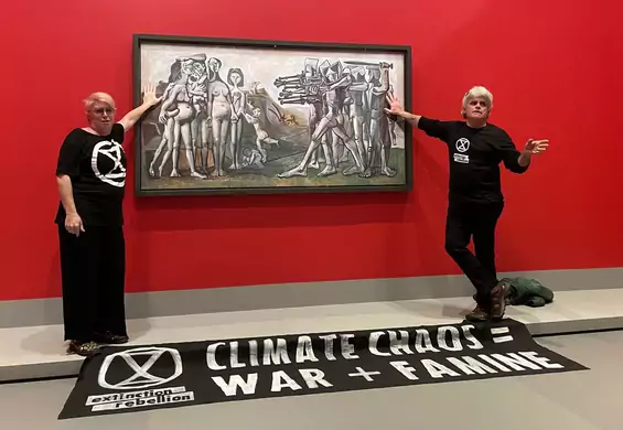 Aktywiści klimatyczni przykleili się do obrazu Picassa. Zostali aresztowani