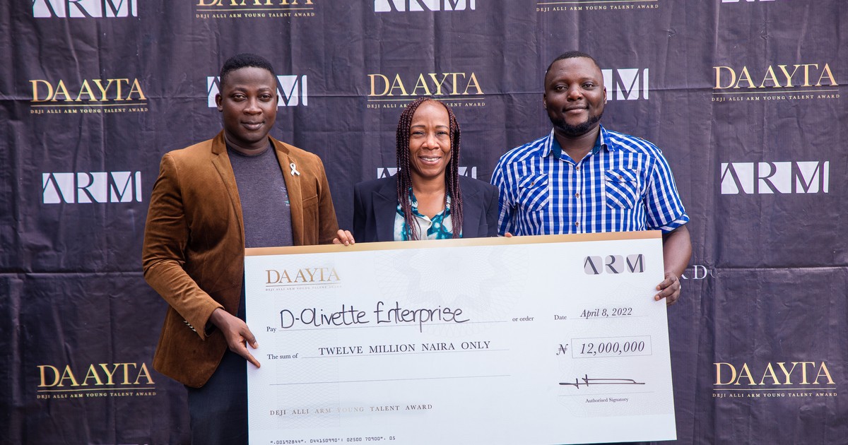 ARM announces the winner of N12M in the Deji Alli ARM Young Talent