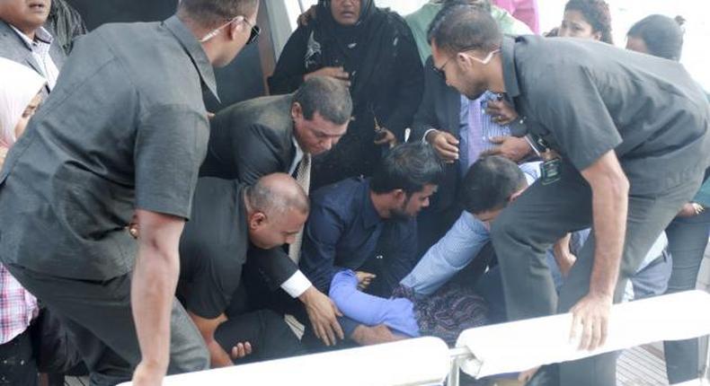 Maldives president unhurt in boat blast; wife, aides injured - official