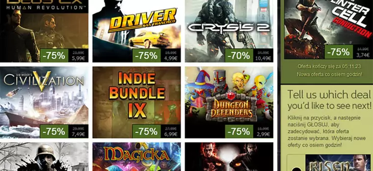 Steam Sale - kolejne gry na ruszt: Deus Ex, Driver, F.3.A.R., Far Cry 2 i inne