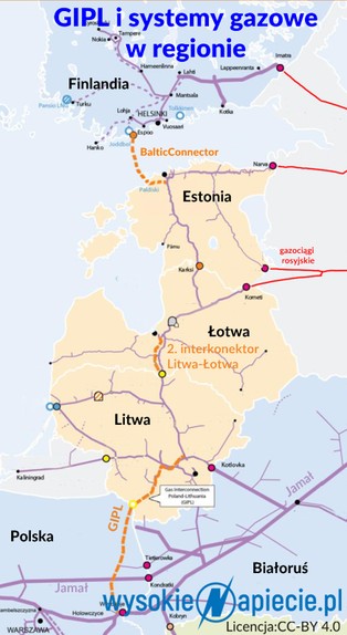 Połączenie gazowe Polski z Litwą coraz bliżej budowy