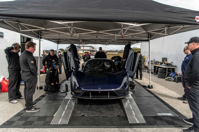 Hennessey Venom F5 test prędkości 