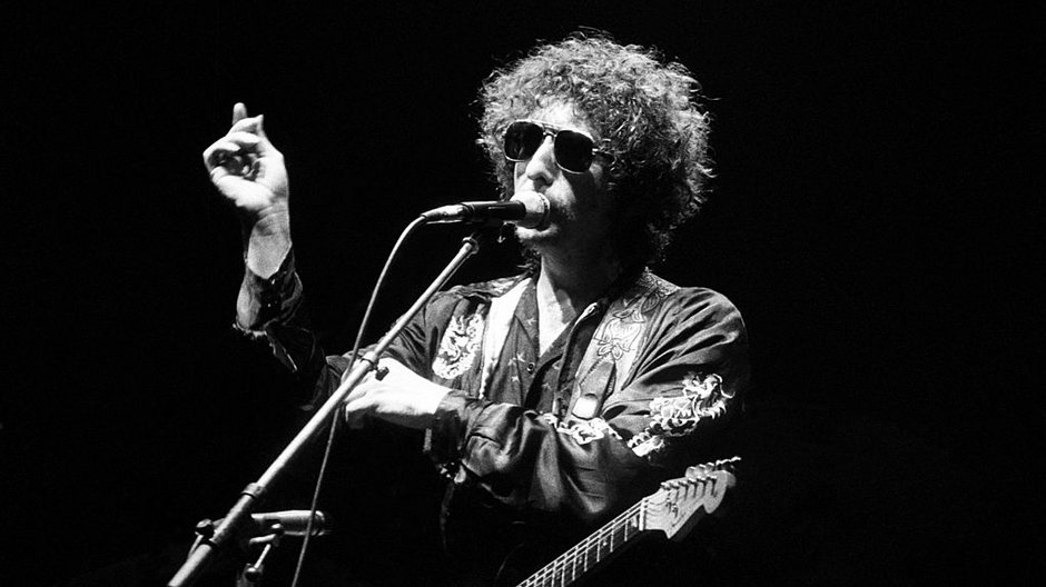 Bob Dylan podczas koncertu (1981)