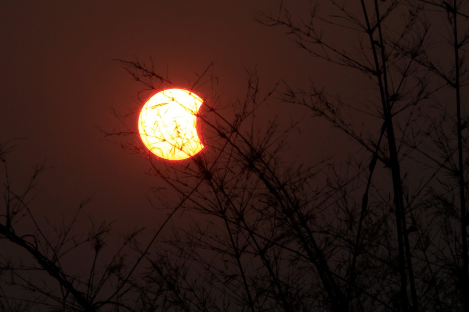 MYANMAR SOLAR ECLIPSE  (Partial solar eclipse in Myanmar)