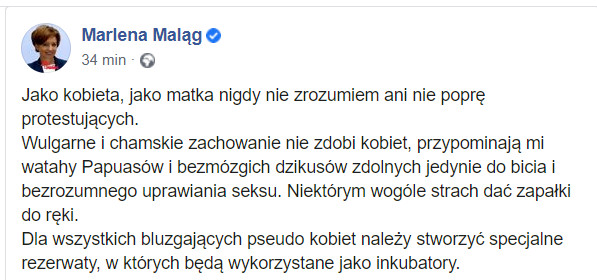 Konto Marleny Maląg padło ofiarą hakerów