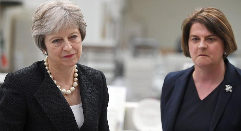 Prime Minister Theresa May and DUP leader Arlene Foster.