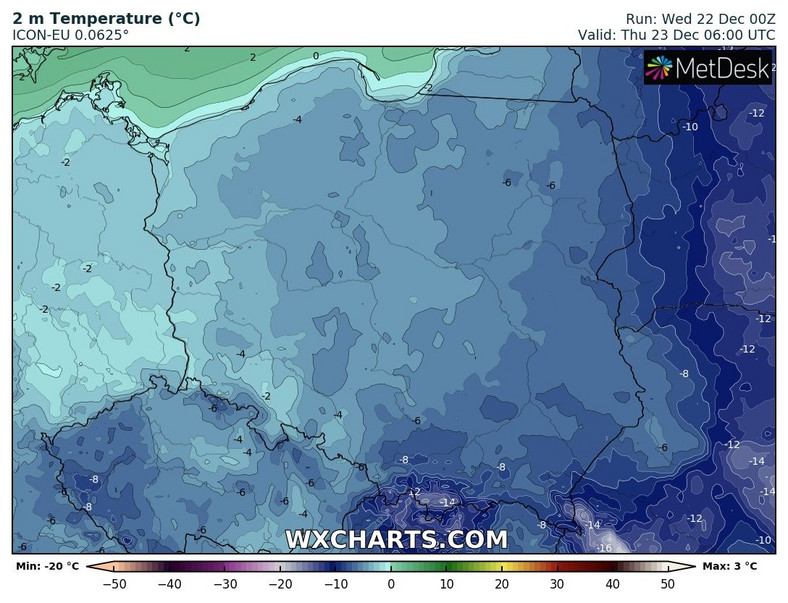 Noc wszędzie mroźna