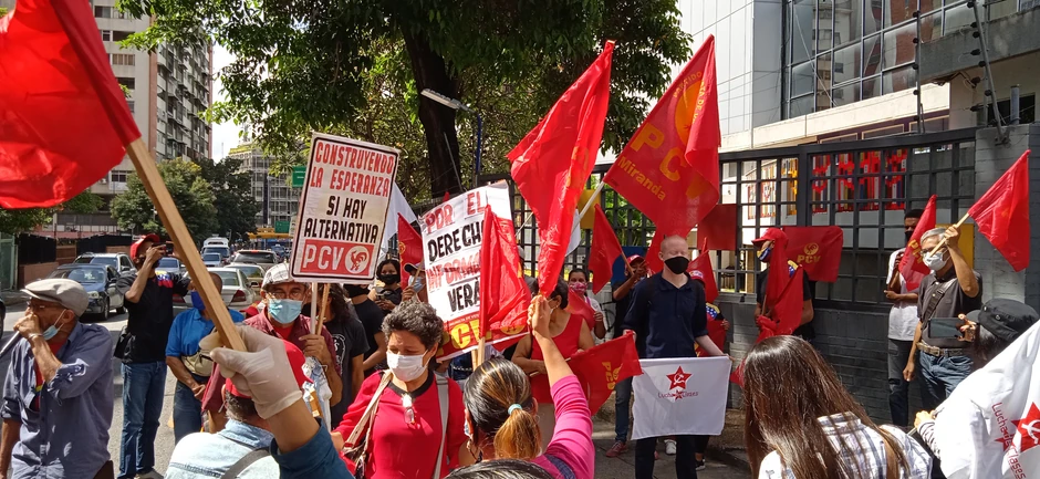 Protest komunista u Karakasu u novembru