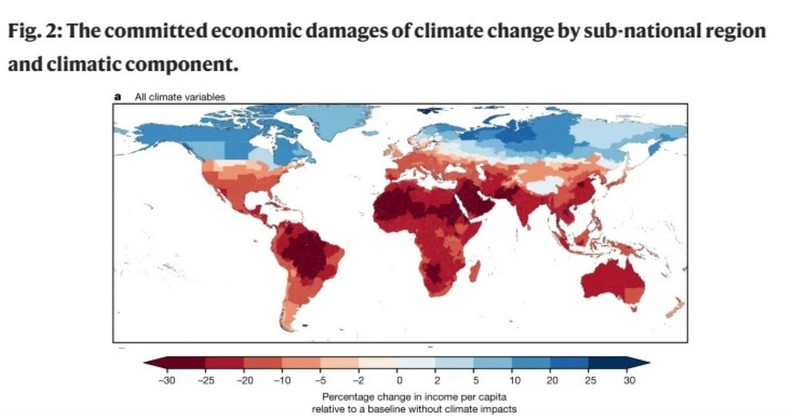Dramatyczny wpływ na gospodarkę mają zminay klimatu